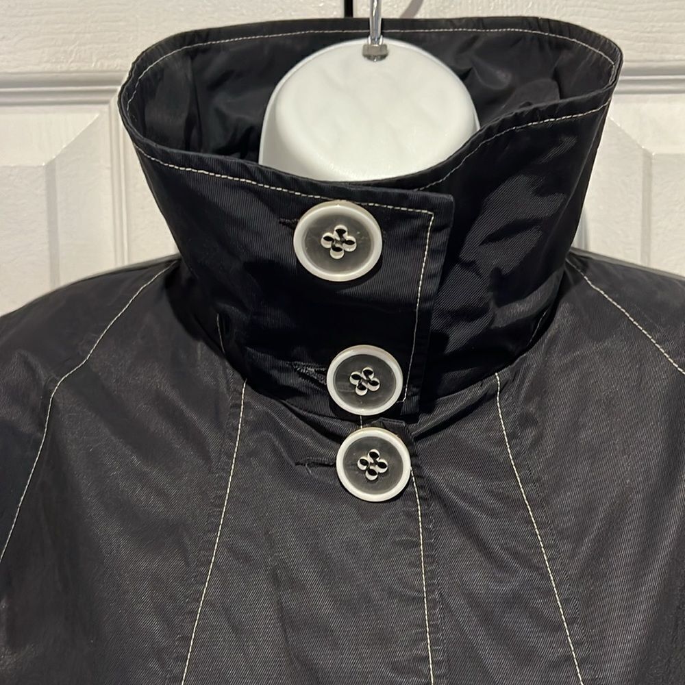 Kristen Blake Black Water Repellent Button Up Jacket Size M - Picture 2 of 14